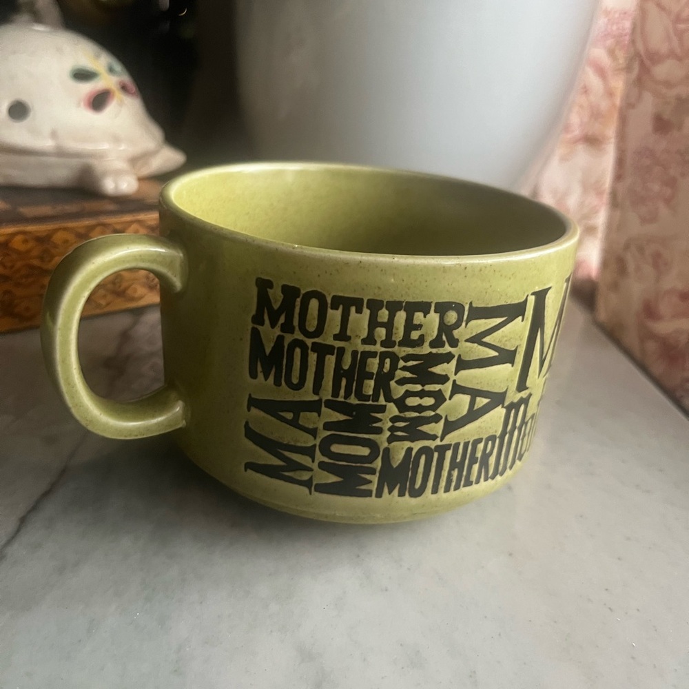 Avocado Green Mother Ma Typography Mug